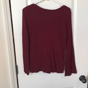Bell sleeve sweater